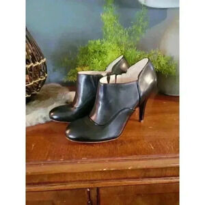 Rockport Booties V73309 10 M adiprene By Adidas Black Leather high‎ heel nwot